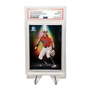 JACKSON HOLLIDAY GEM MINT 10 PSA Bowman Spotlights #BS6 Orioles 2023!